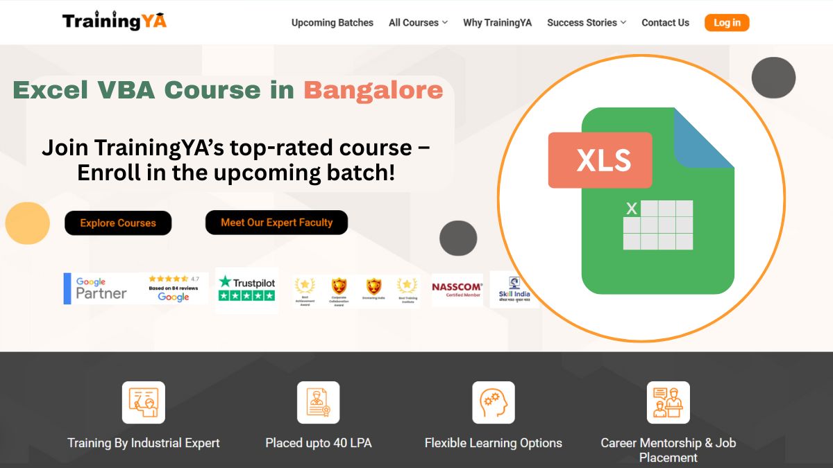 Excel VBA Course in Bangalore